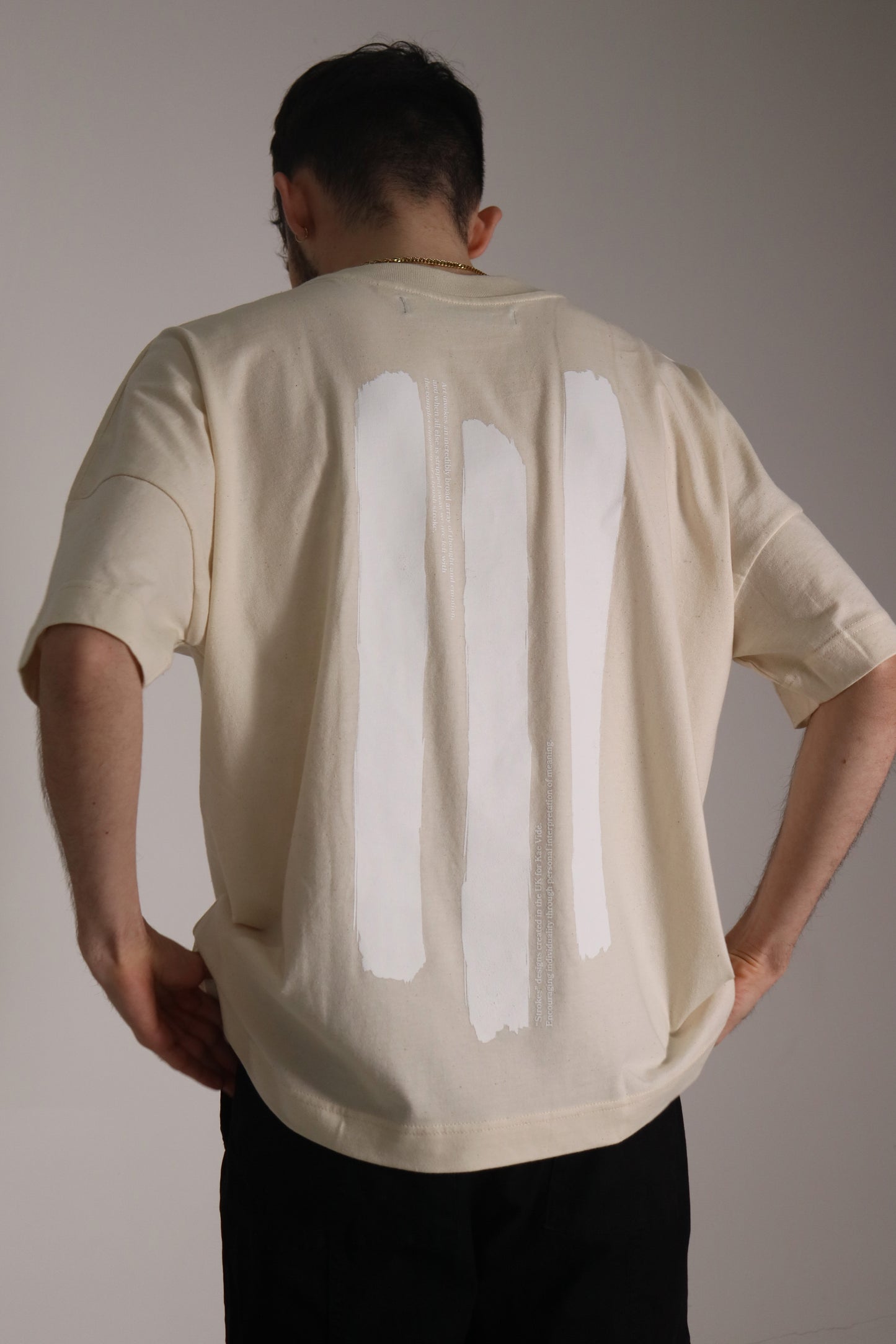 Strokes Cream T-Shirt